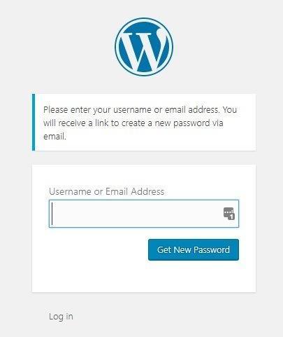 WordPress Lost Password Send Email