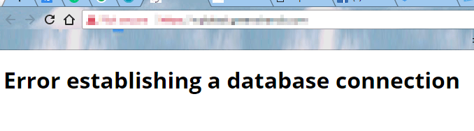WordPress Database Error