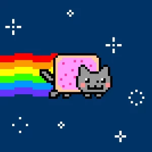 This image has an empty alt attribute; its file name is nyan-cat-nft-300x300.webp
